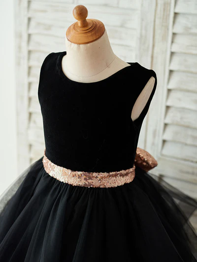 JEWEL NECK BLACK FORMAL 3 JEWEL NECK BLACK FORMAL - Image 3